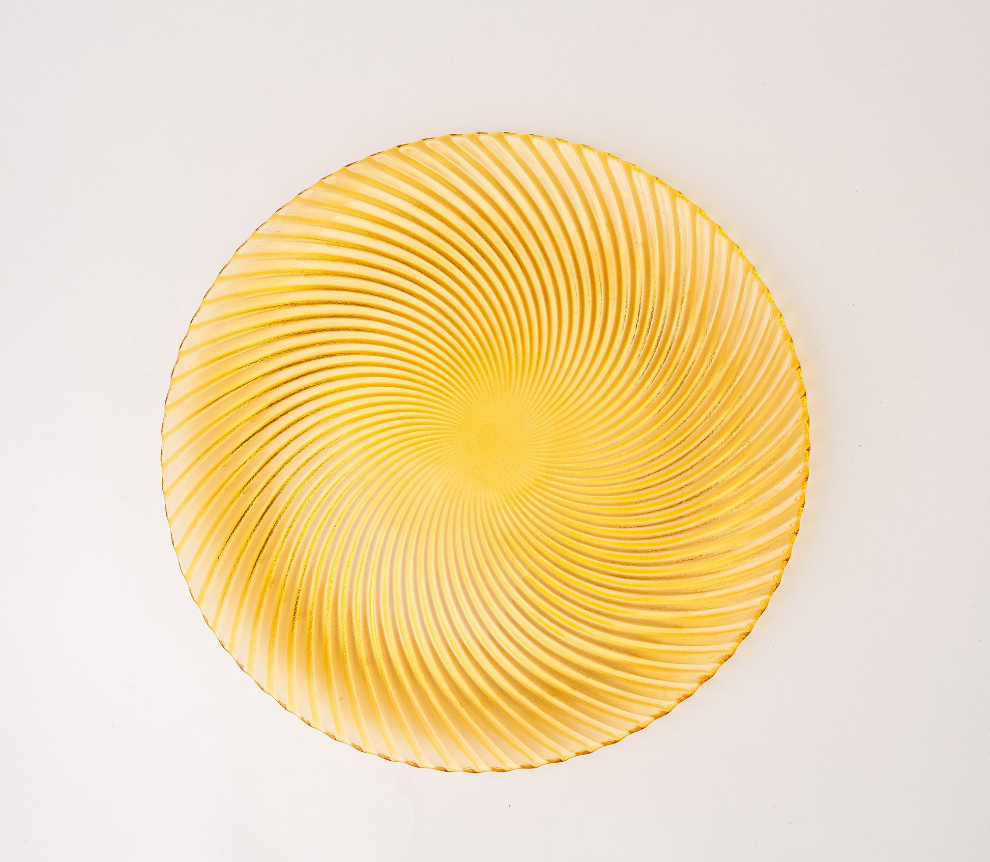 Bajo Plato Espiral Ambar