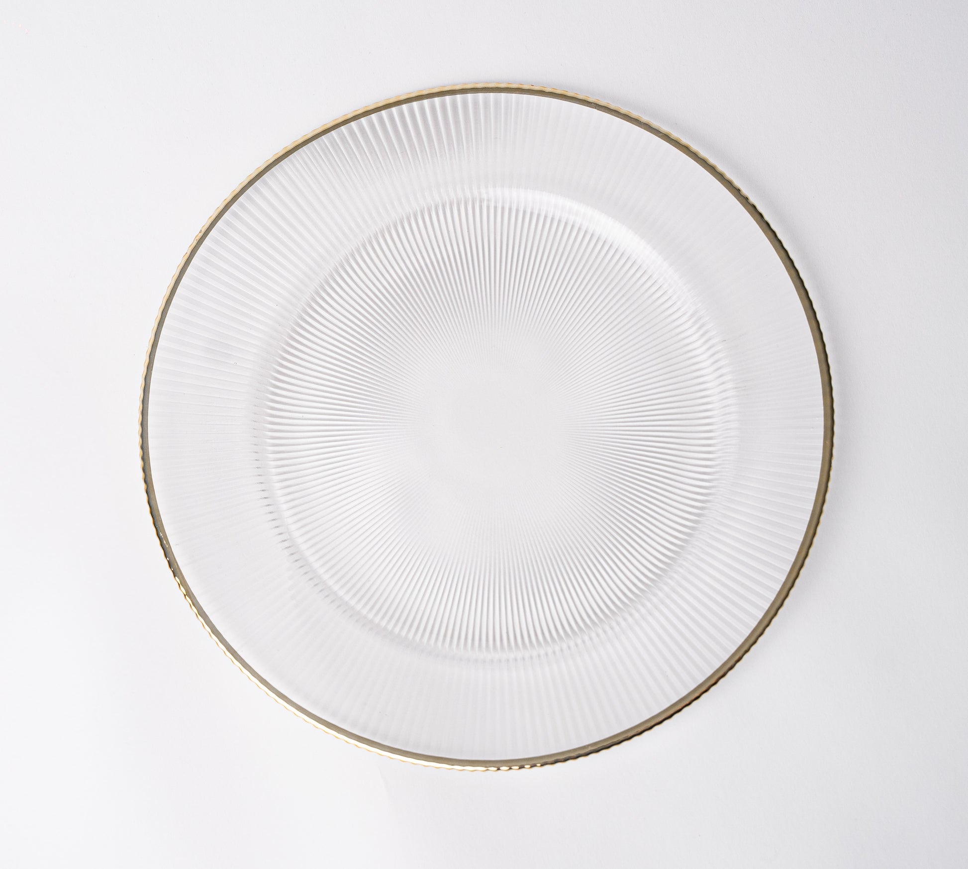 Bajo Plato Filo Dorado